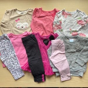 12 month girl outfit bundle